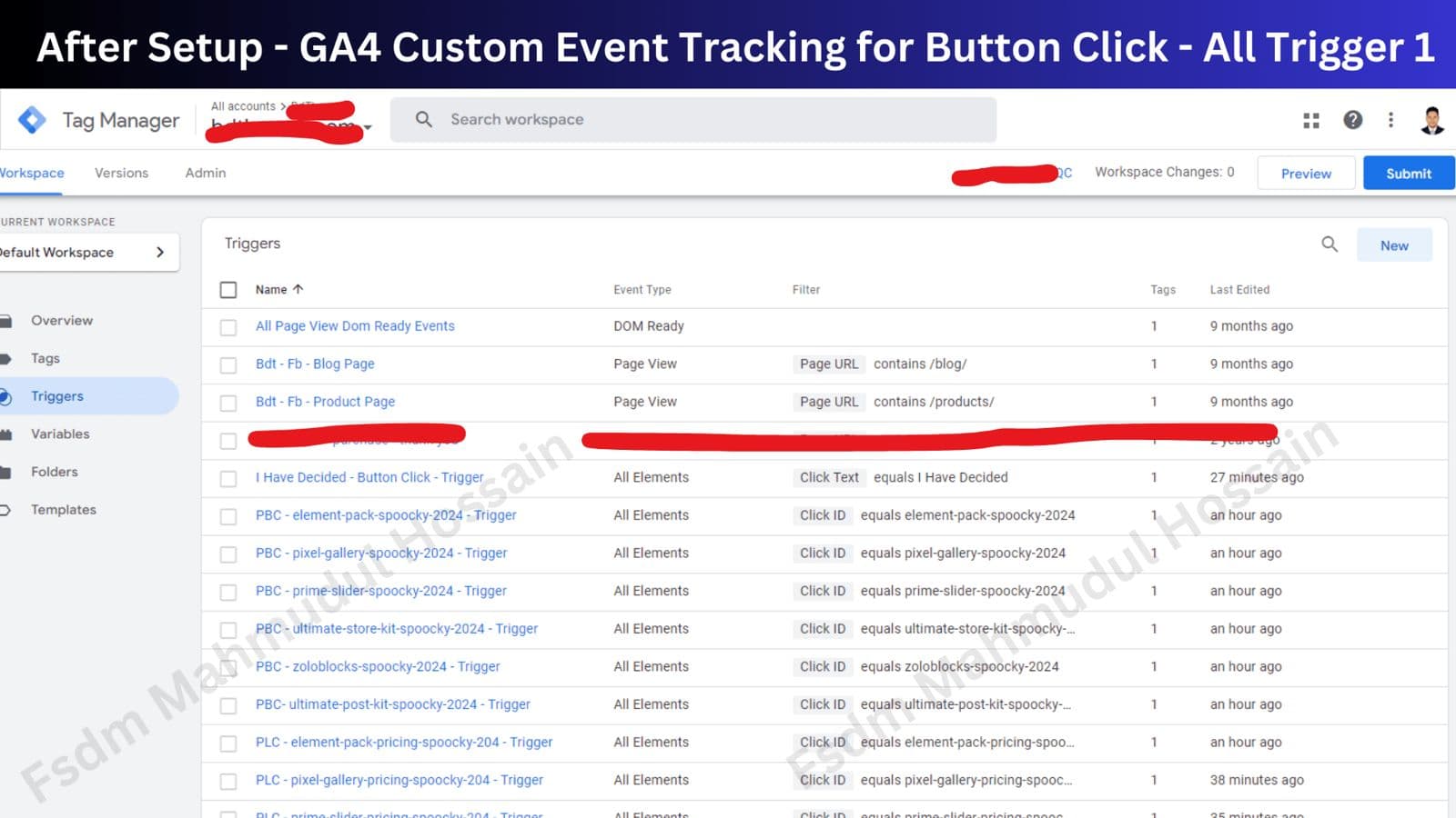 GA4 Custom Event Tracking for Button Click All Trigger