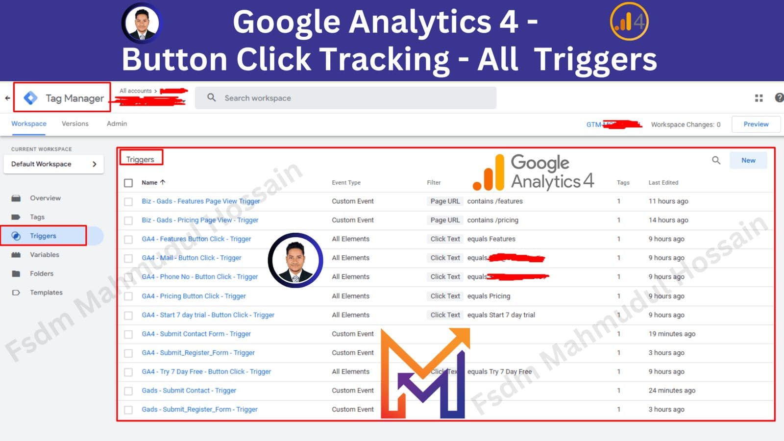 GA4 Button Click Tracking All Triggers