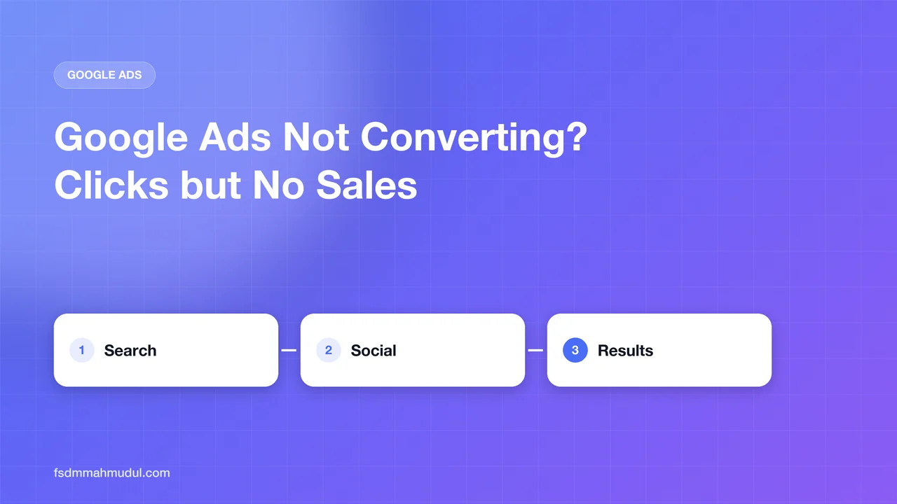 Google Ads Not Converting? Why You Get Clicks but No Sales