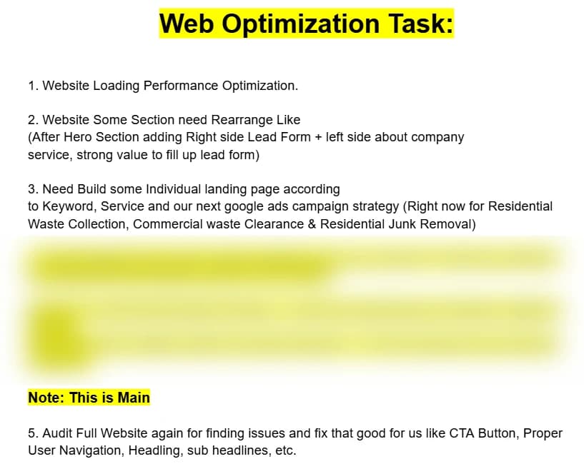 CRO and Landing Page Optimisation — Real project evidence (evidence 5 of 6)